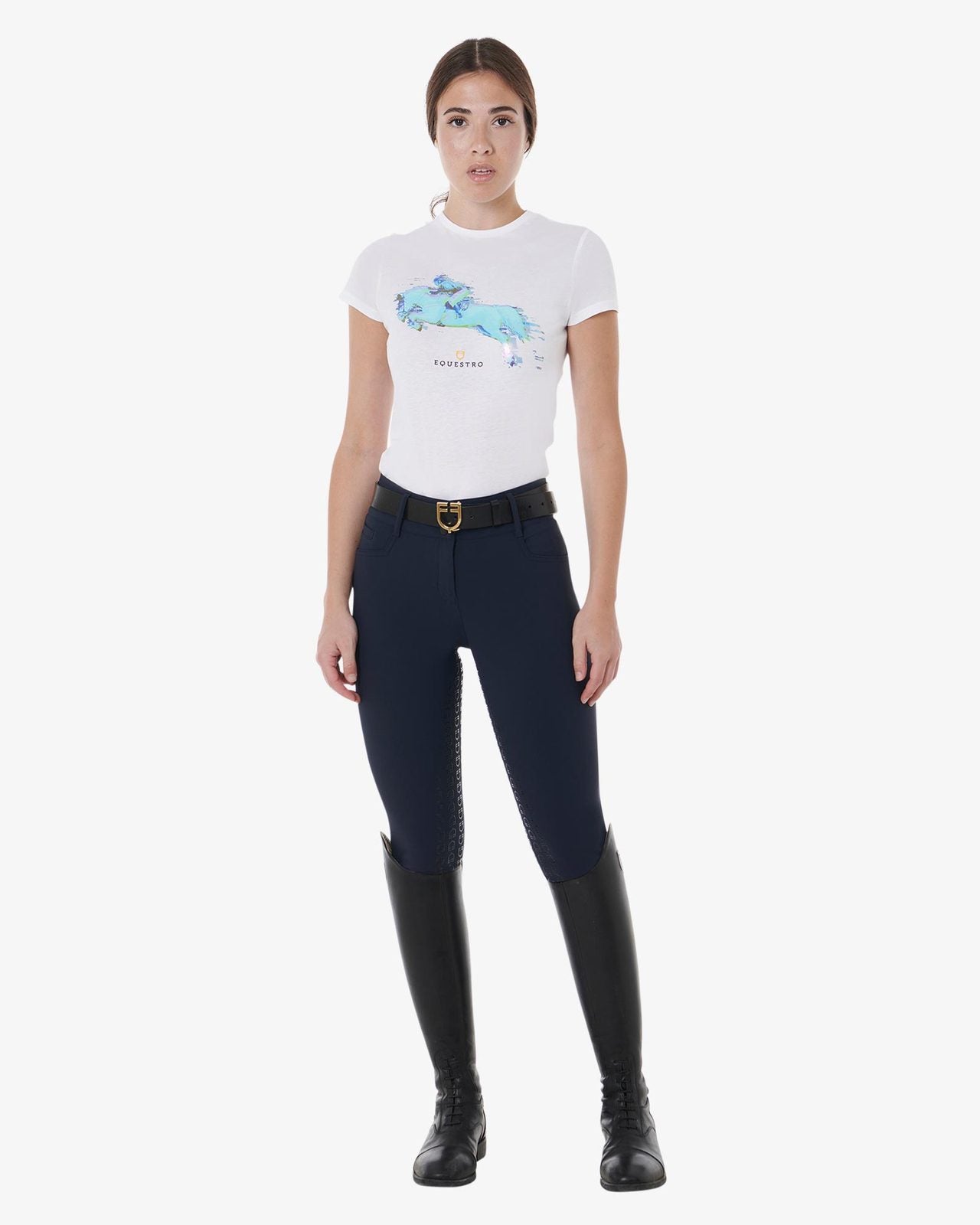 Equestro Frauen Vollgirp Reithose High Waist