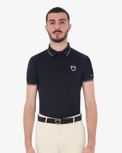 Equestro technisches Trainingspolo Shirt kurzarm für Männer