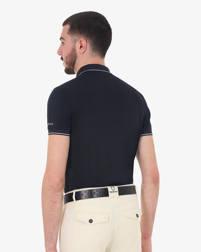 Equestro technisches Trainingspolo Shirt kurzarm für Männer