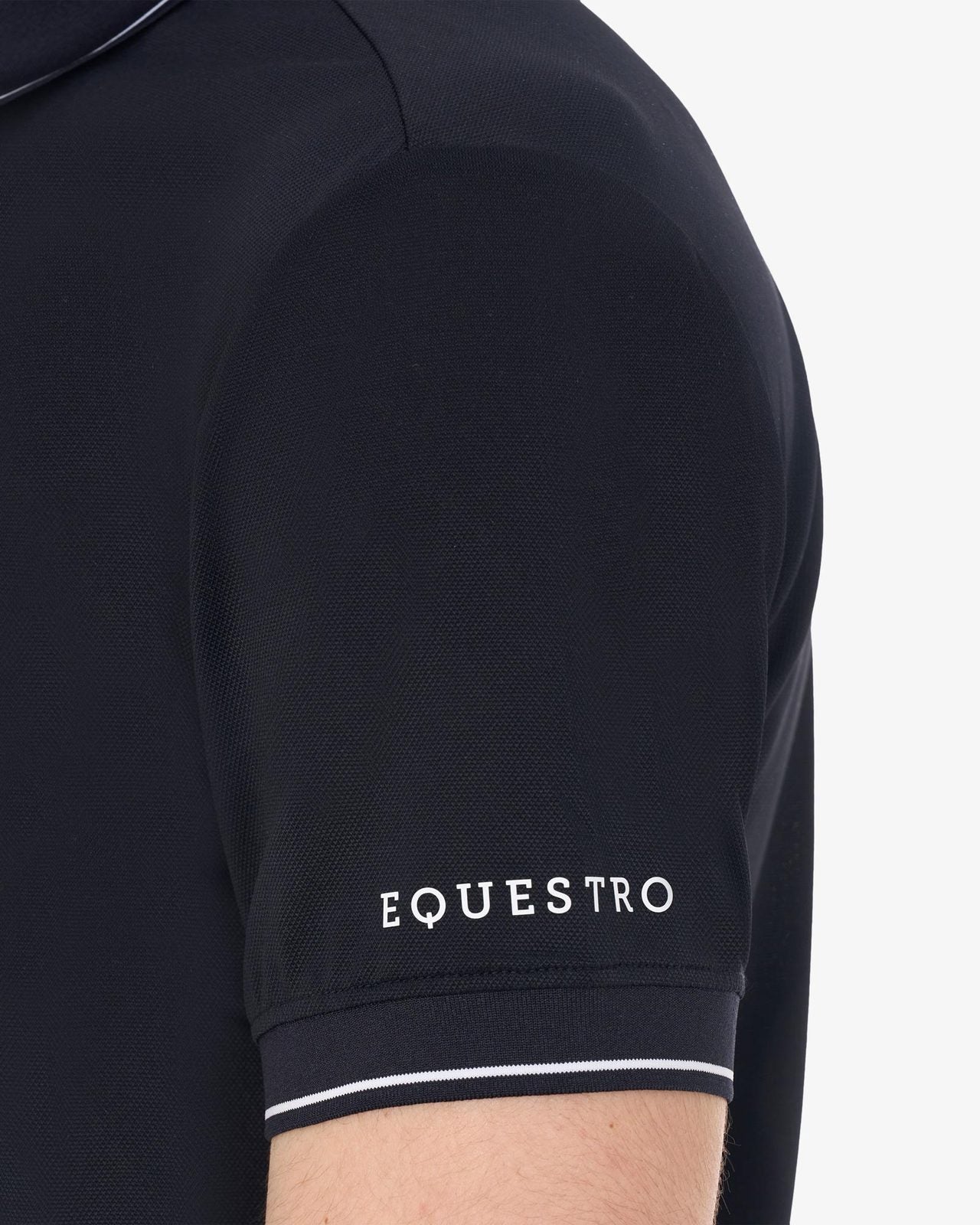 Equestro technisches Trainingspolo Shirt kurzarm für Männer