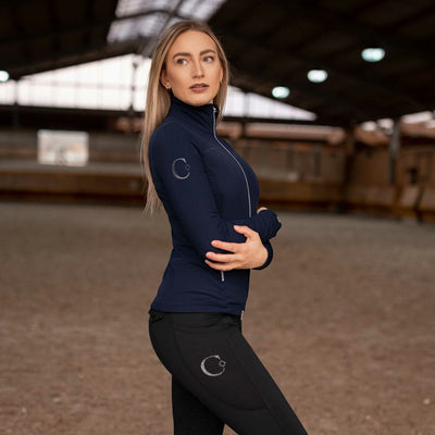 Carubina Damen Vollbesatzreitleggins mit Glitzer Catriny