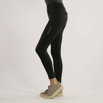 Carubina Damen Vollbesatzreitleggins mit Glitzer Catriny
