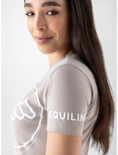 Equiline T-Shirt rundhals für Damen CUBRY SS25
