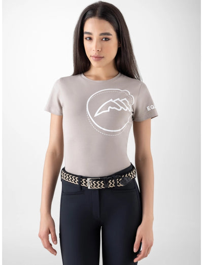 Equiline T-Shirt rundhals für Damen CUBRY SS25