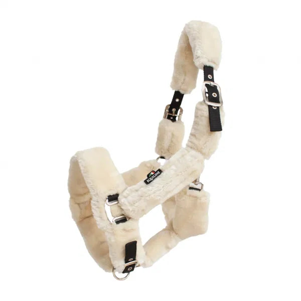 Equiline Halfter mit Lammfell für Pferde - Terris