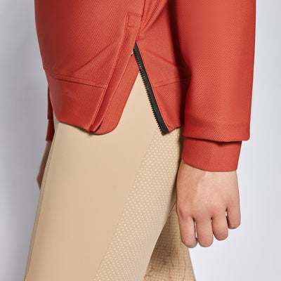 Cavalleria Toscana Damen Rundhalssweatshirt "Diagonal Weave"