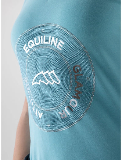 Equiline T-Shirt mit V-Ausschnitt für Damen GAETAG SS25