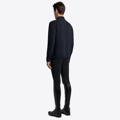 Cavalleria Toscana Männer Rollkragen Wollpullover mit Zip HW24/25