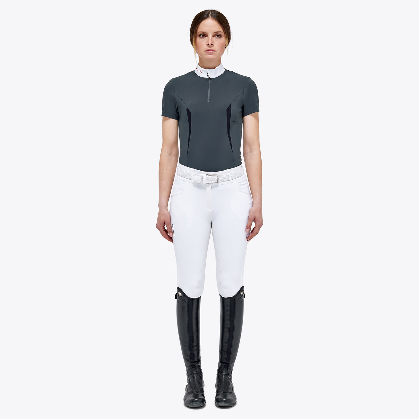 Cavalleria Toscana Revo Turniershirt mit Reißverschluss für Damen