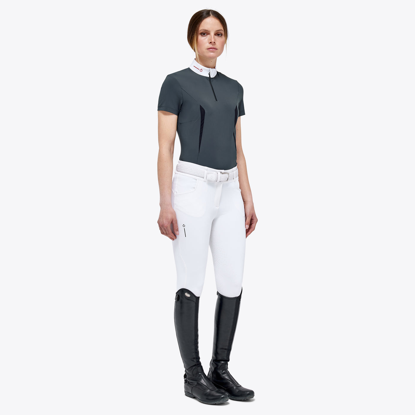 Cavalleria Toscana Revo Turniershirt mit Reißverschluss für Damen
