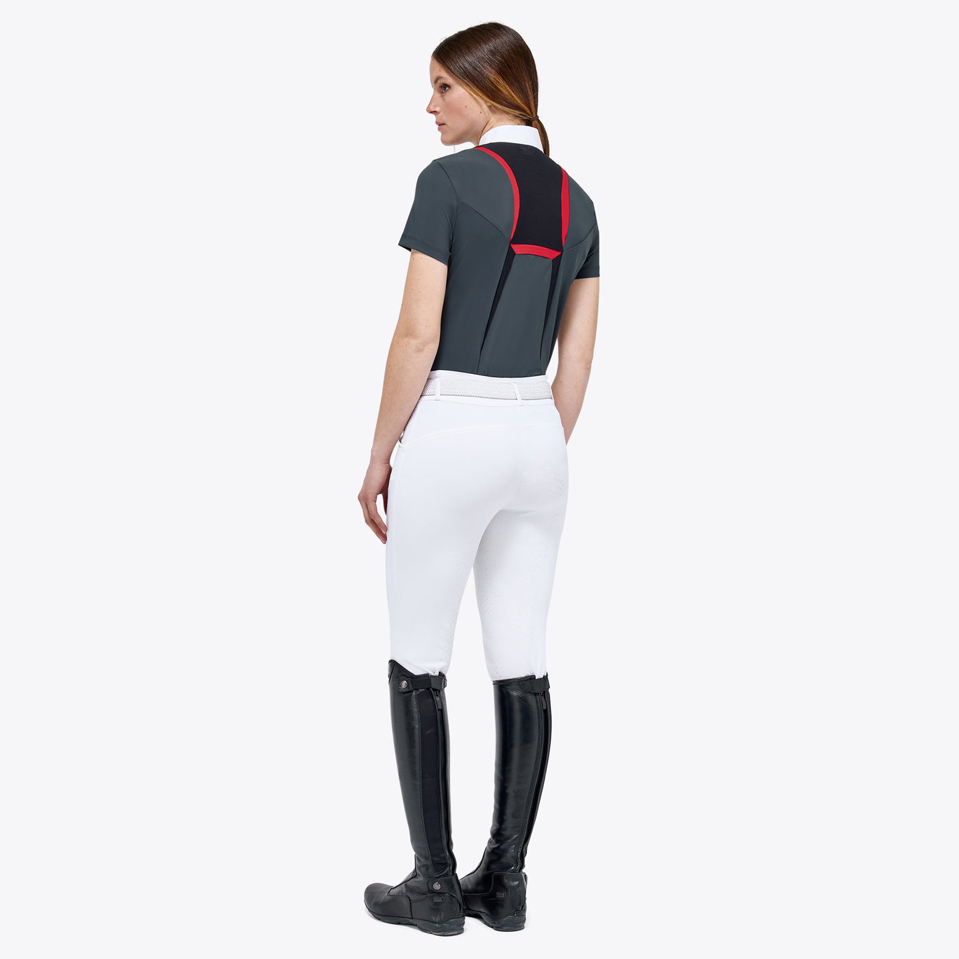 Cavalleria Toscana Revo Turniershirt mit Reißverschluss für Damen