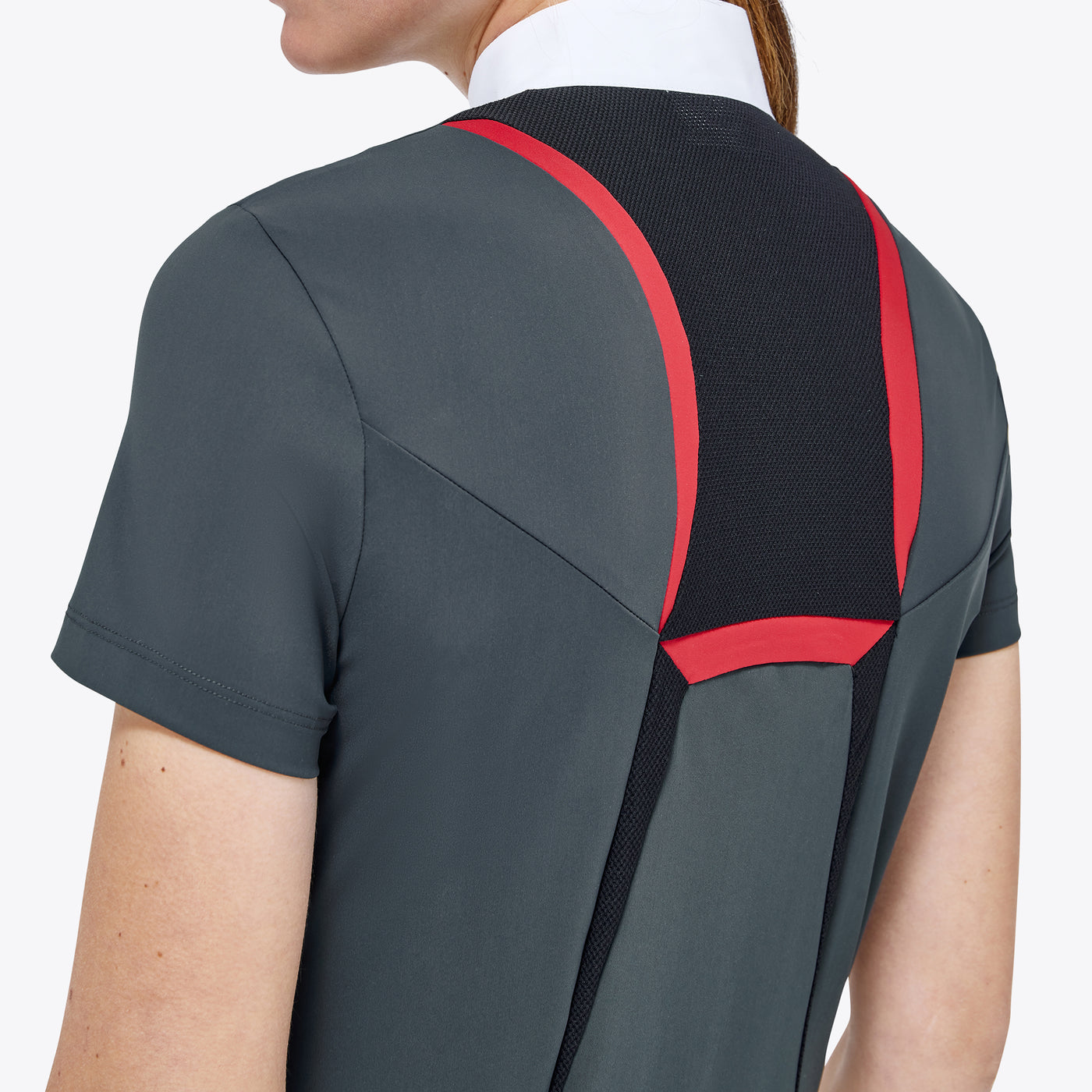 Cavalleria Toscana Revo Turniershirt mit Reißverschluss für Damen