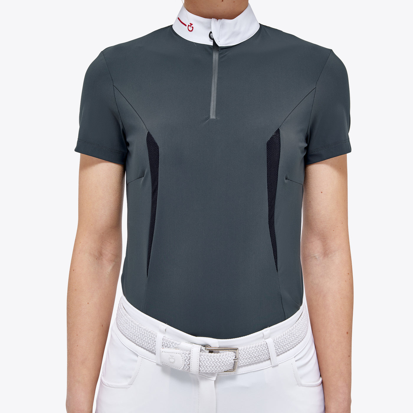 Cavalleria Toscana Revo Turniershirt mit Reißverschluss für Damen