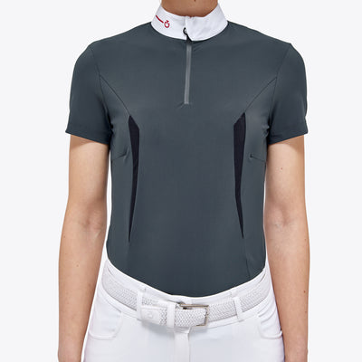 Cavalleria Toscana Revo Turniershirt mit Reißverschluss für Damen
