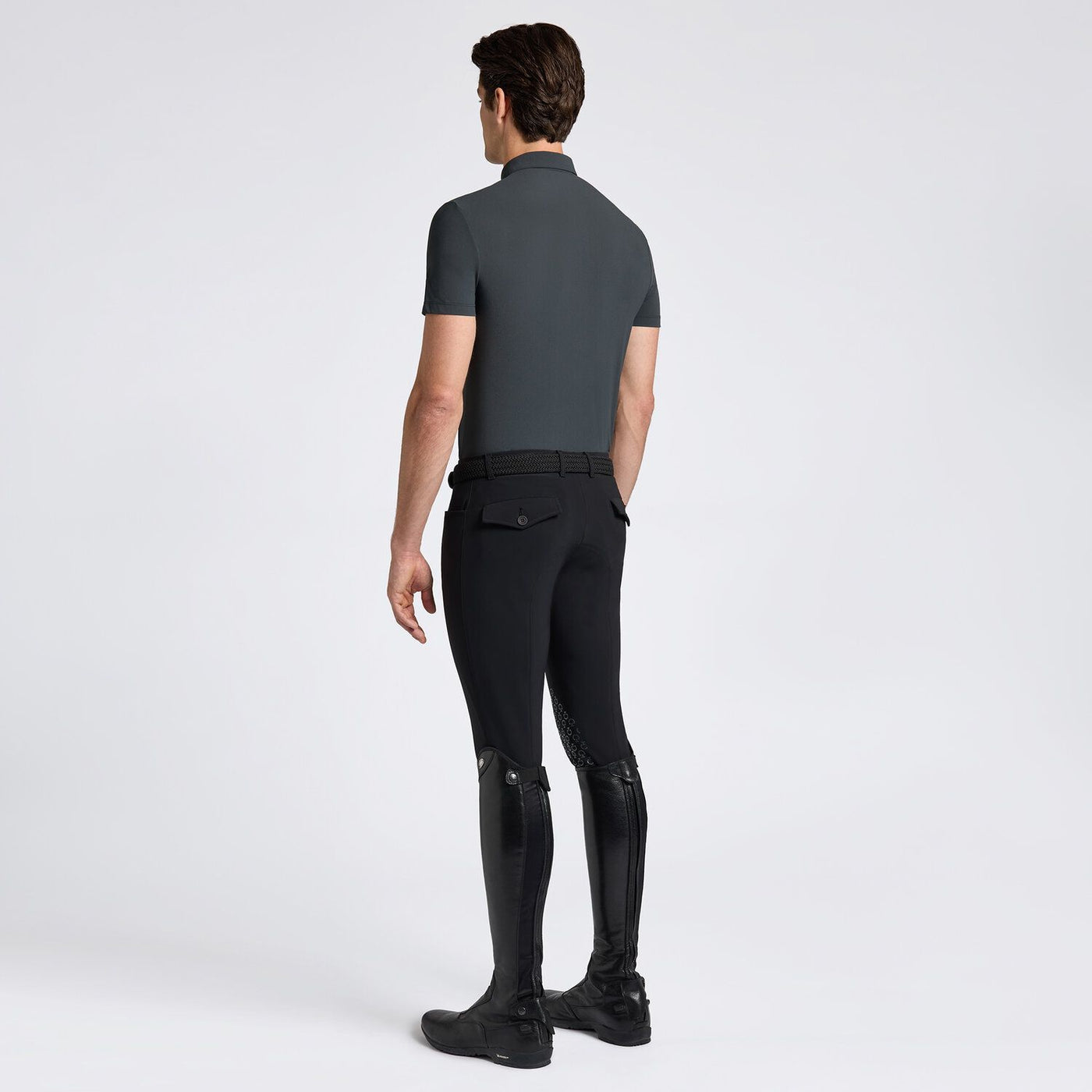 Cavalleria Toscana Trainings Poloshirt langarm für MännerSS25