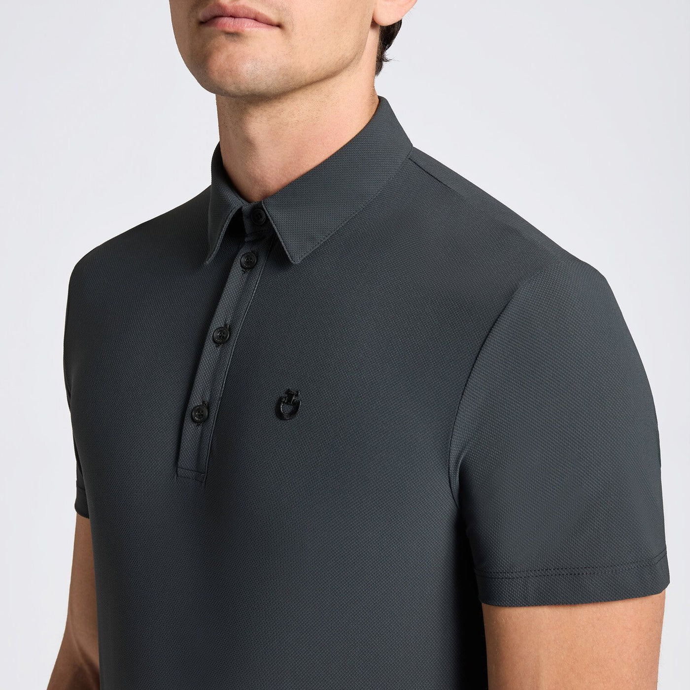 Cavalleria Toscana Trainings Poloshirt langarm für MännerSS25
