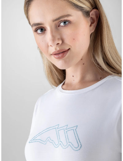 Equiline T-Shirt mit rundhals Ausschnitt für Damen GOSBIG SS25