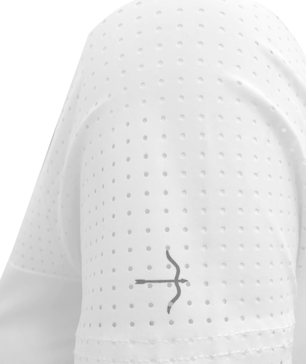Samantha Mesh White Tournament Show Shirt