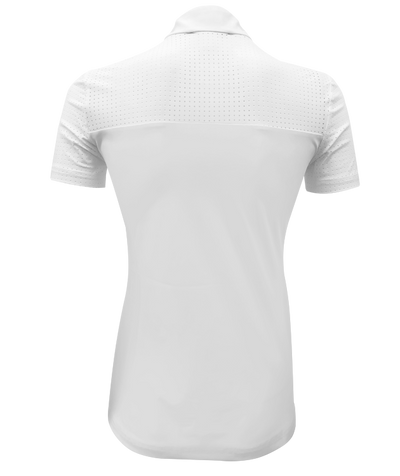 Samantha Mesh White Tournament Show Shirt